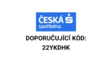 Česká spořitelna doporučující kód 22YKDHK – bonus 1 200 Kč