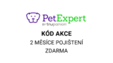 PetExpert kód akce – získejte 2 měsíce pojištění zdarma!